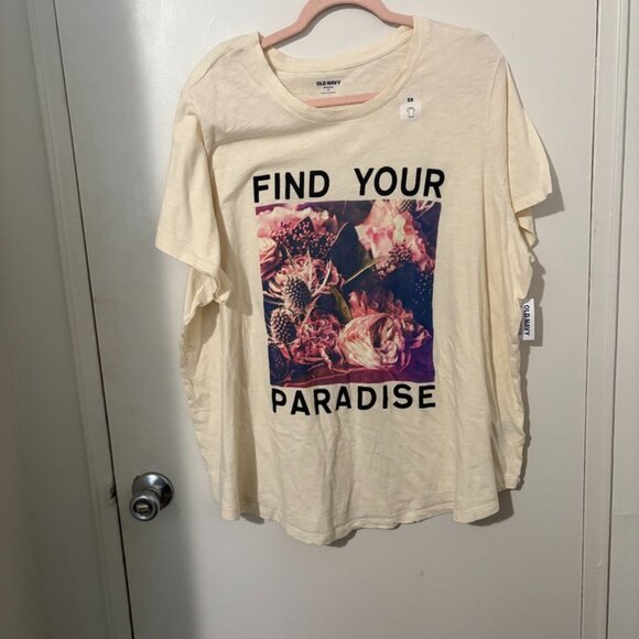 NWT - Old Navy Tank "Find Your Paradise" - Picture 1 of 2